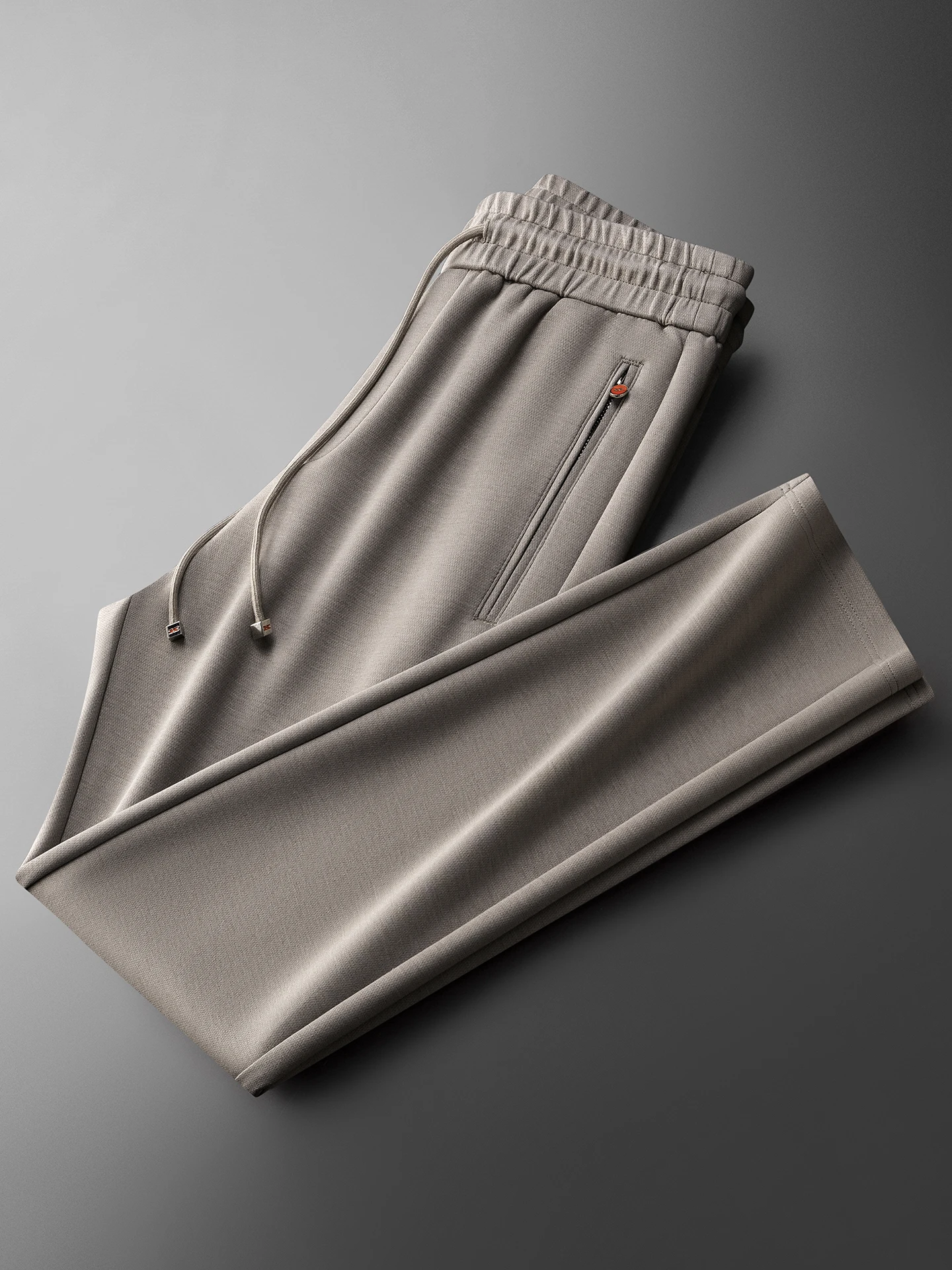 JSBD Autumn and Winter Light Luxury Tencel wool solid color sport pants, men's straight-leg sweatpants, casual pants