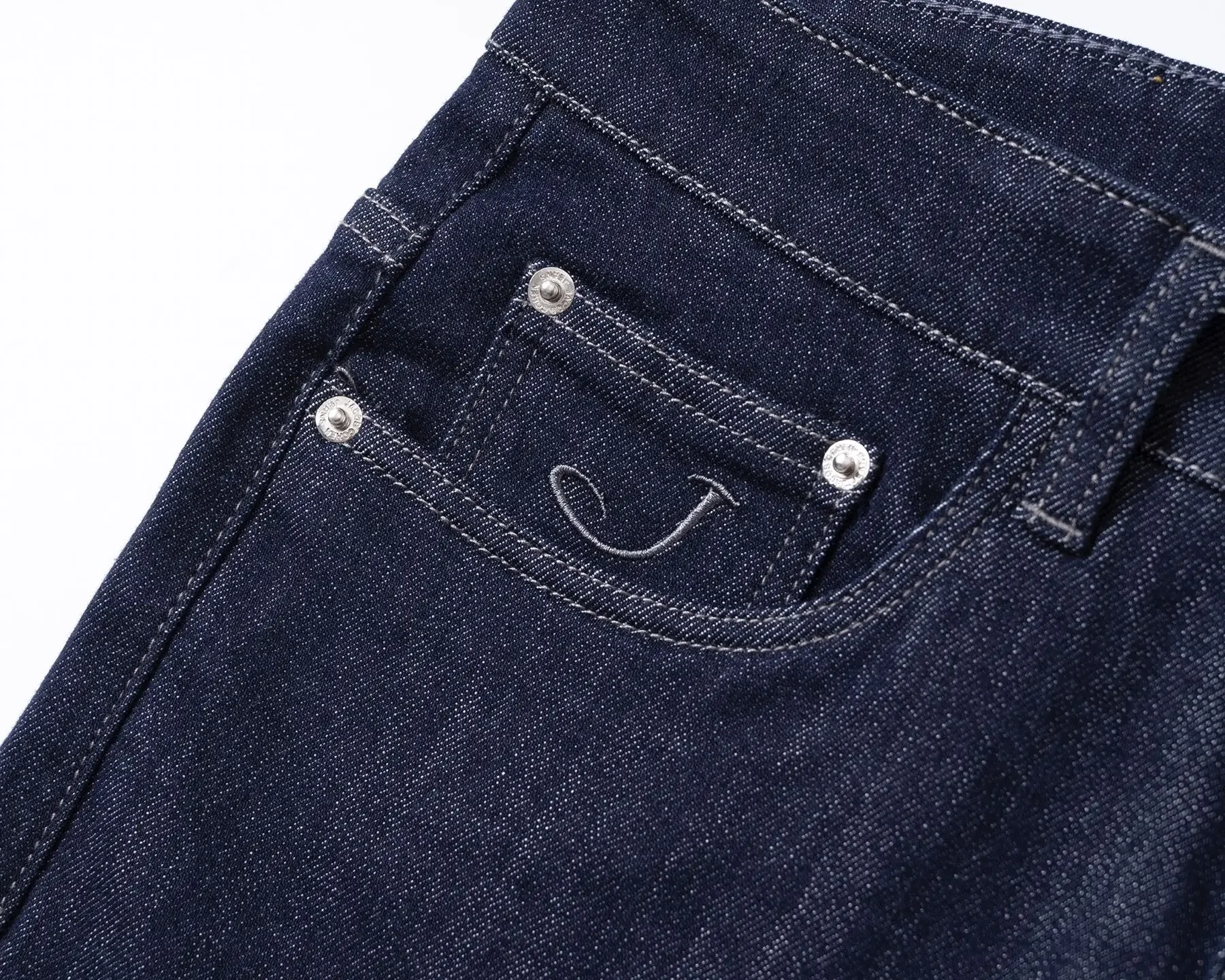 BLSK CPRT Jeans Thick Cotton Men 2025 Autumn Winter new casual warm zipper embroidery comfortable straight Big size 30-40 Pants